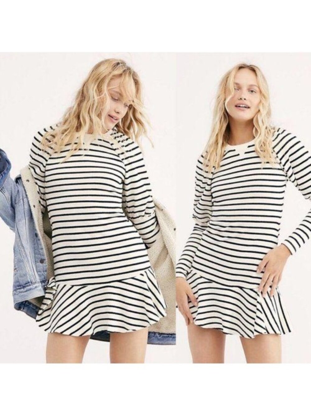 Free People Saylor Lili Mini Dress Sweater Dress